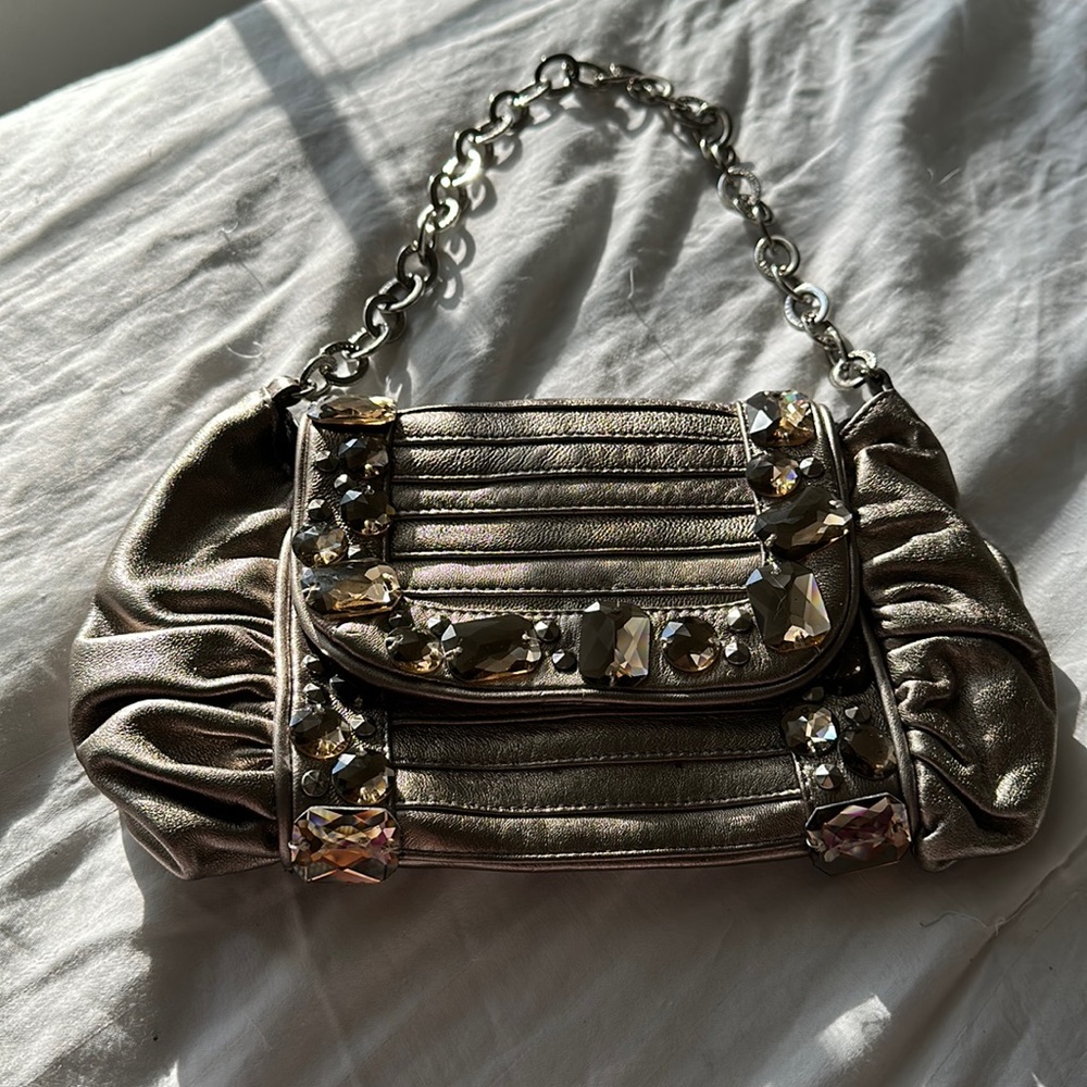 BCBG Max Azria ladies bag - bronze / silver / gold tones
